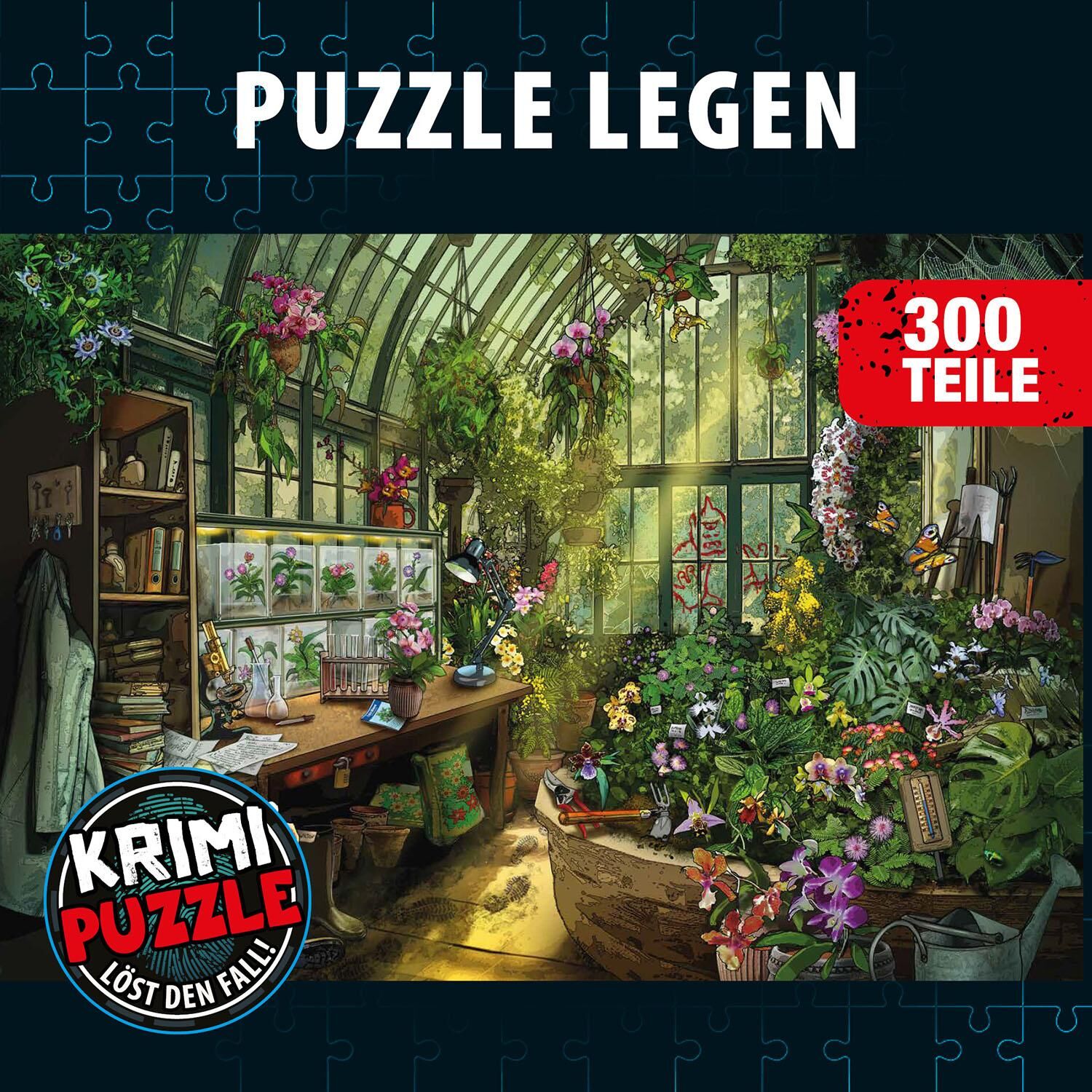 Innenansicht zu Krimi-Puzzle: Die drei ??? - Die Blüte des Verderbens