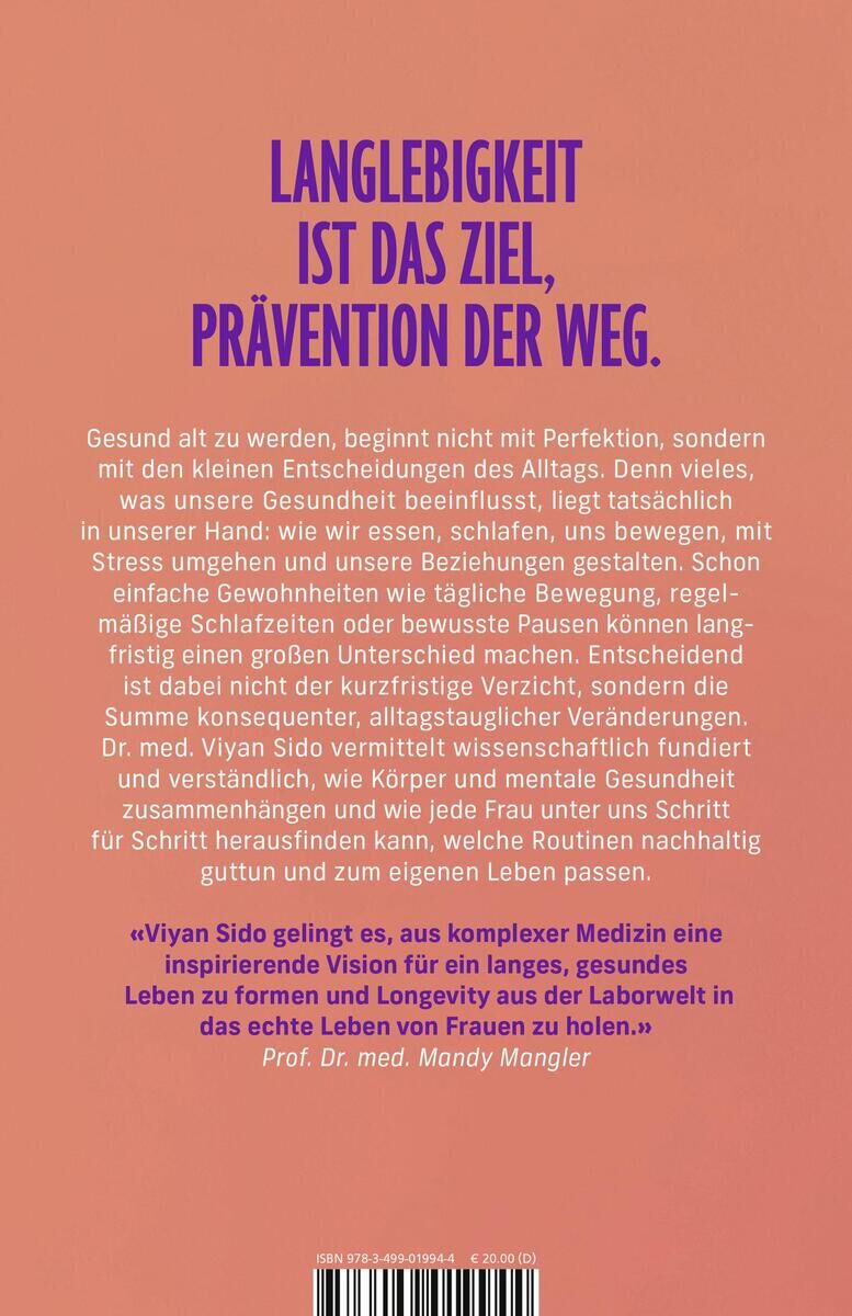 Rückansicht - Sido, V: Longevity-Strategie für Frauen
