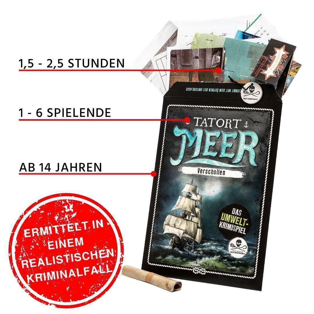 Ermittelt in einem realistischen Kriminalfall! Spielzeit: 1,5-2,5 Stunden; 1-6 Spielende; Ab 14 Jahren