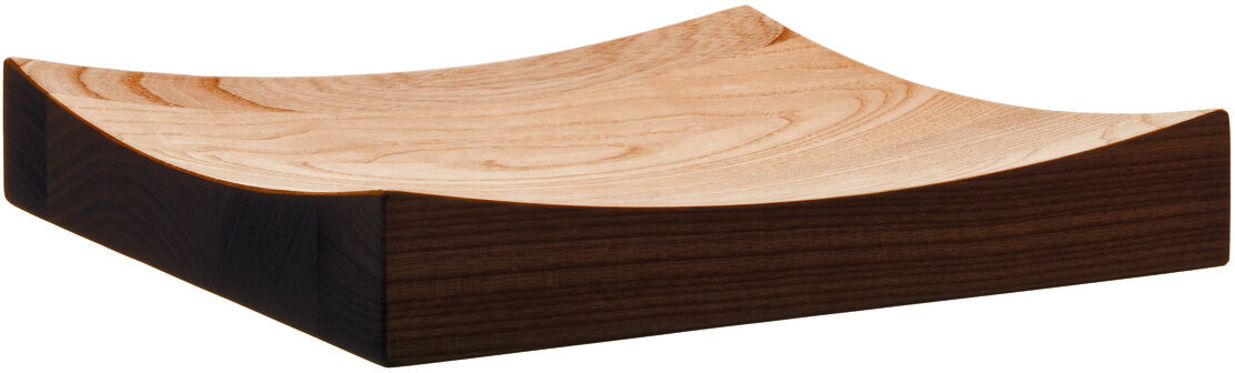 Ein Wiegemesserbrett aus Holz mit einer geschwungenen Oberfläche, bekannt als »Soul«, abgebildet vor weißem Hintergrund.