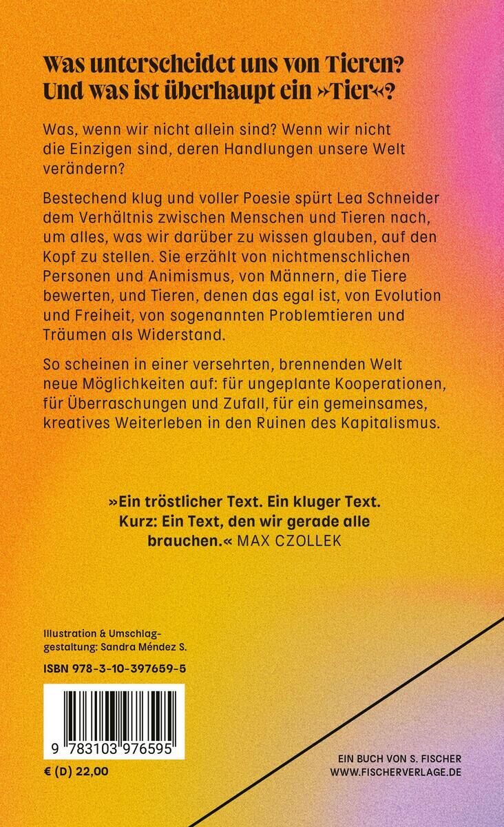 Rückansicht - Schneider, L: Von Tieren und anderen Menschen