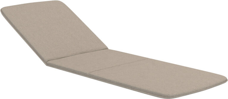 Beige Gartenauflage 'MOLO' für Liegen, bestehend aus einem durchgehenden Polster, ideal für den Außenbereich.