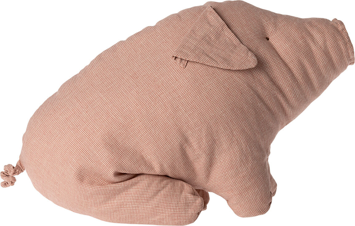 Großes Kuscheltier Schwein namens Polly, 50 cm lang. Das Stofftier ist in einer hellbraunen Farbe gehalten und zeigt die Form eines Schweins. Es hat weiche, plüschige Textur und ist für Kinder als Spielzeug oder Dekoration geeignet.