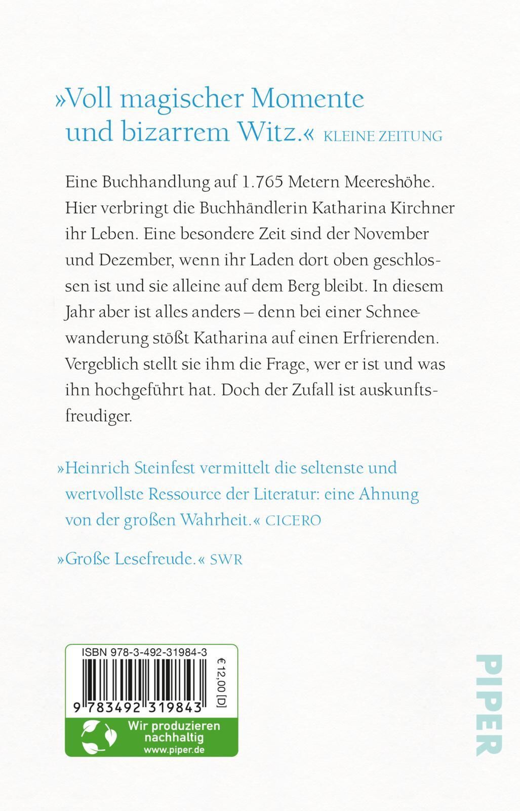Rückansicht - Steinfest, H: Der betrunkene Berg