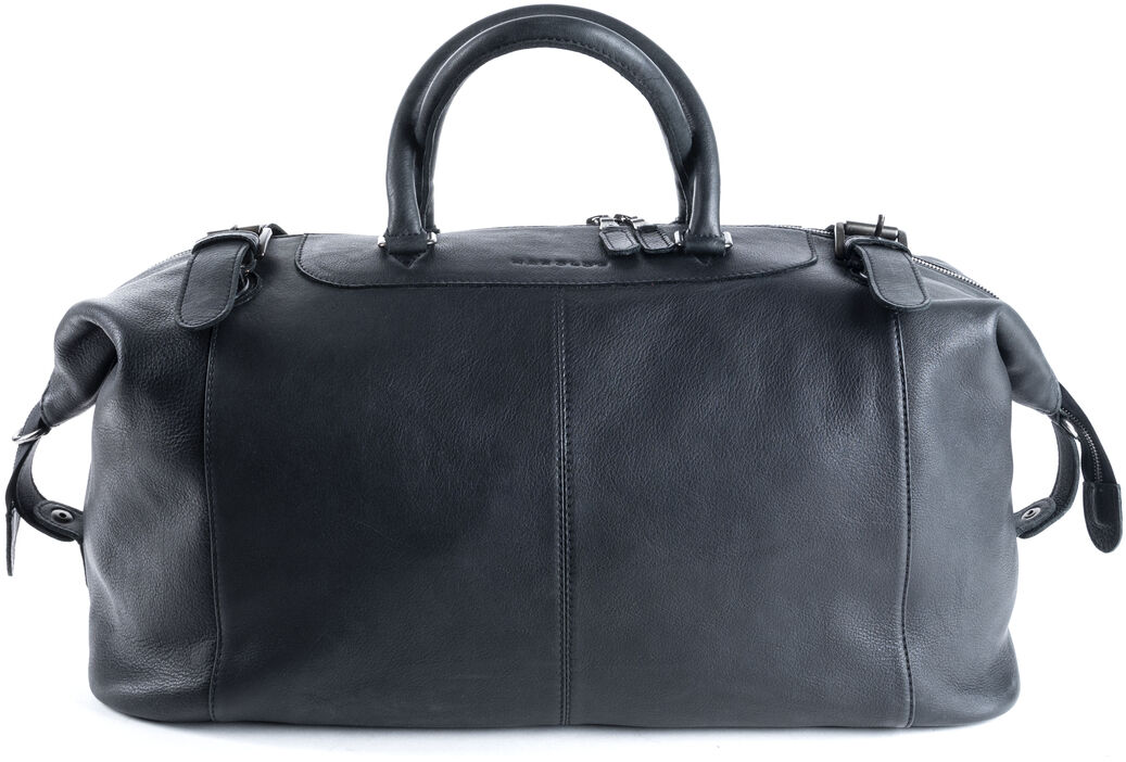 Schwarze ZEIT-Sonderedition Reisetasche »Toro« aus Rindleder mit zwei Griffen und robustem Design. Stilvolles und hochwertiges Accessoire für Reisen.