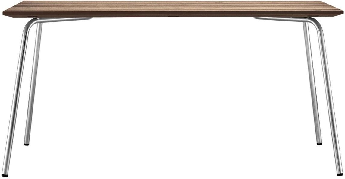 Gartentisch ZEIT-Sonderedition »S 1040« von Thonet mit Holzplatte und Metallbeinen in modernem und minimalistischem Design.