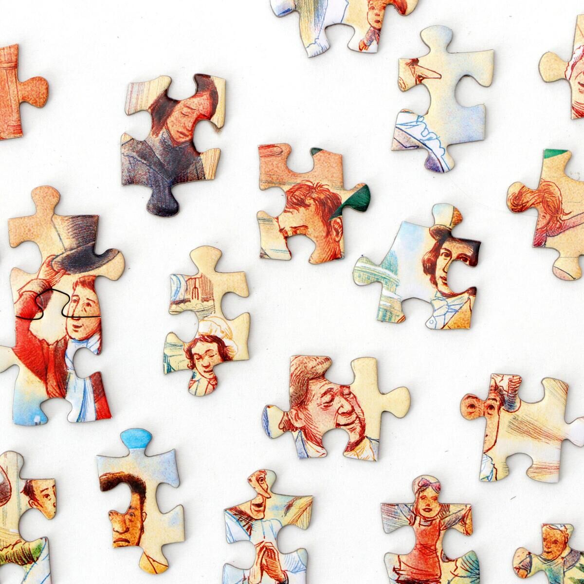 Innenansicht zu Die Welt von "Eine Weihnachtsgeschichte" - 1000 Teile Puzzle + Poster