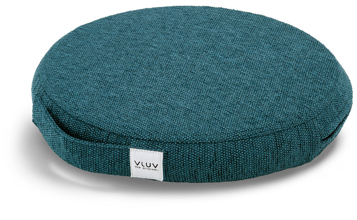 VLUV Balancekissen »Pil & Ped Stov« in einem kräftigen Türkis. Das ergonomische Sitzkissen fördert eine gesunde Haltung und ist ideal für Gleichgewichtstraining und komfortables Sitzen.
