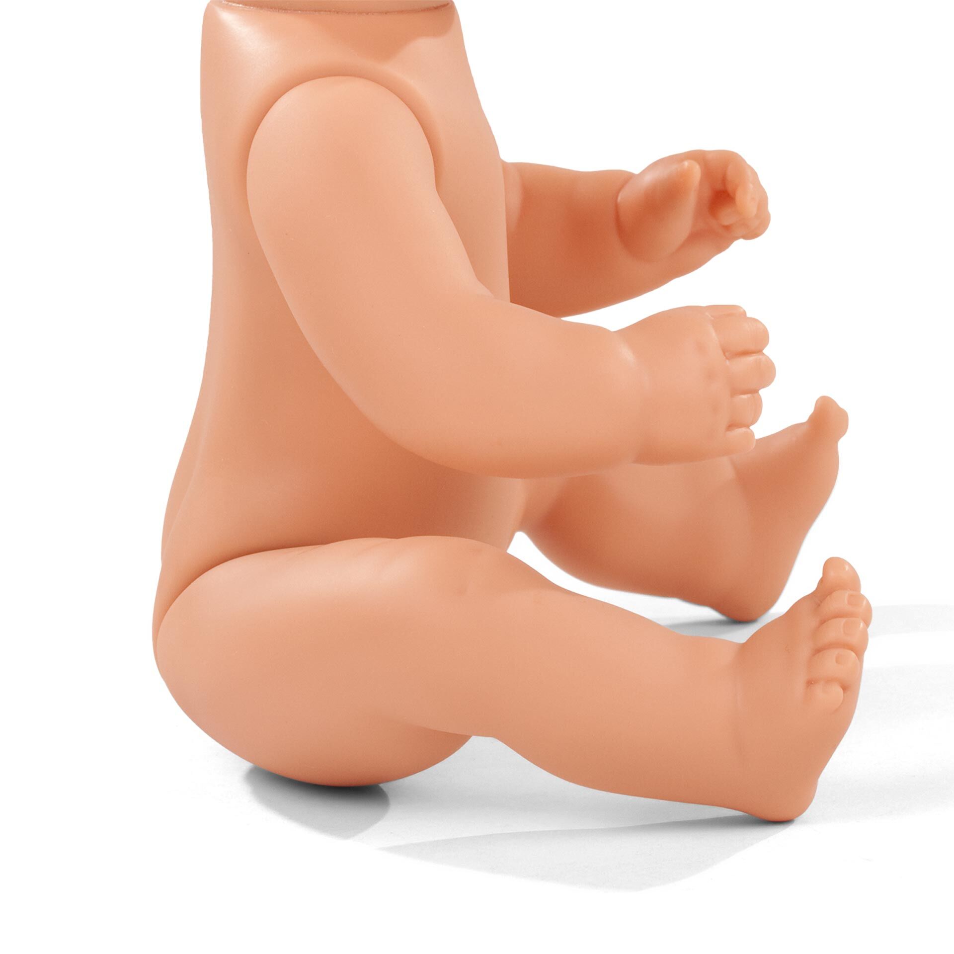 Badepuppe »Sleepy Aquini Girl Mein Stern« sitzt ohne Kleidung aufrecht. Das Spielzeug besteht hauptsächlich aus hellem, beigen Kunststoff und ist speziell für Kleinkinder und Wasserspiele gestaltet.