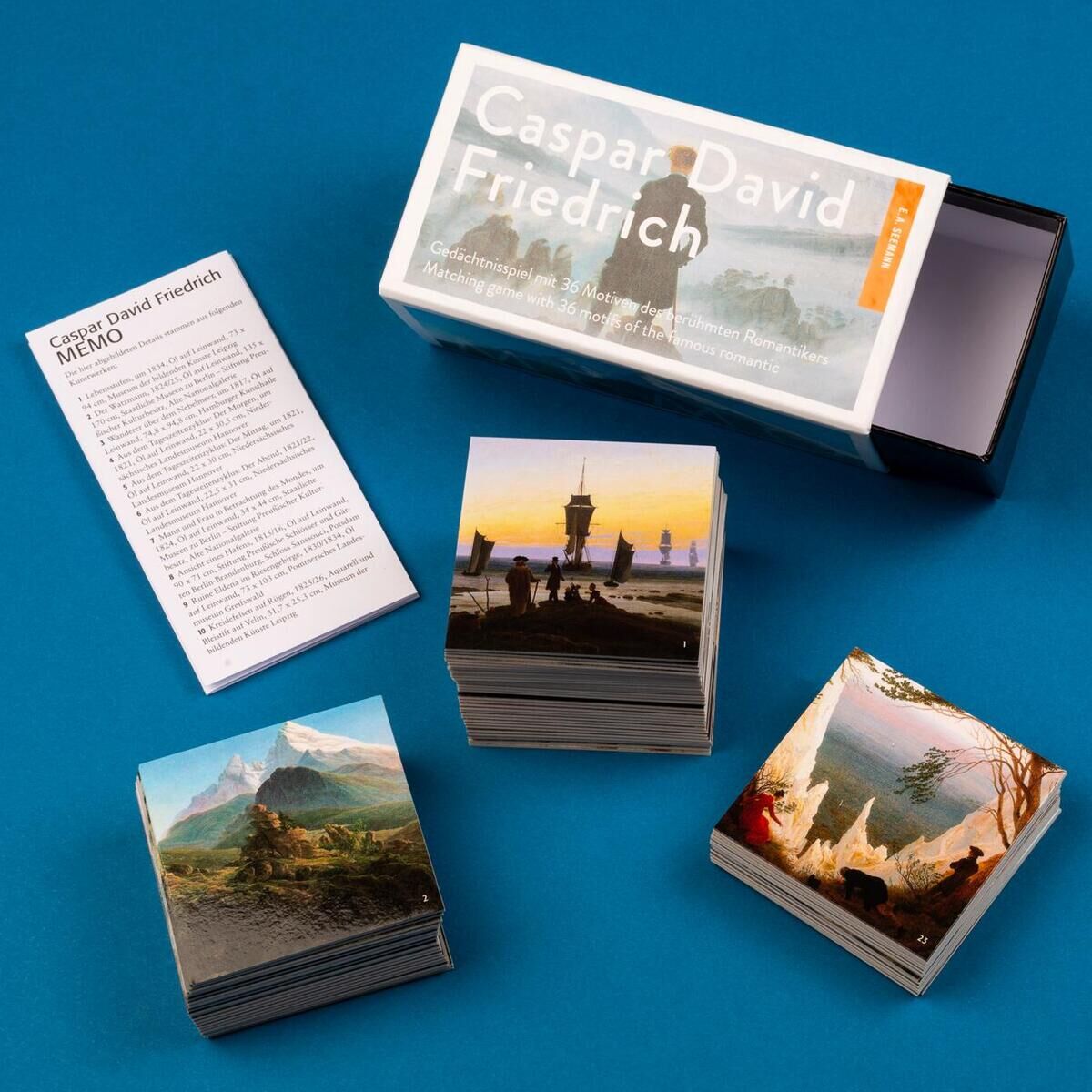 Innenansicht zu Memo-Spiel »Caspar David Friedrich«