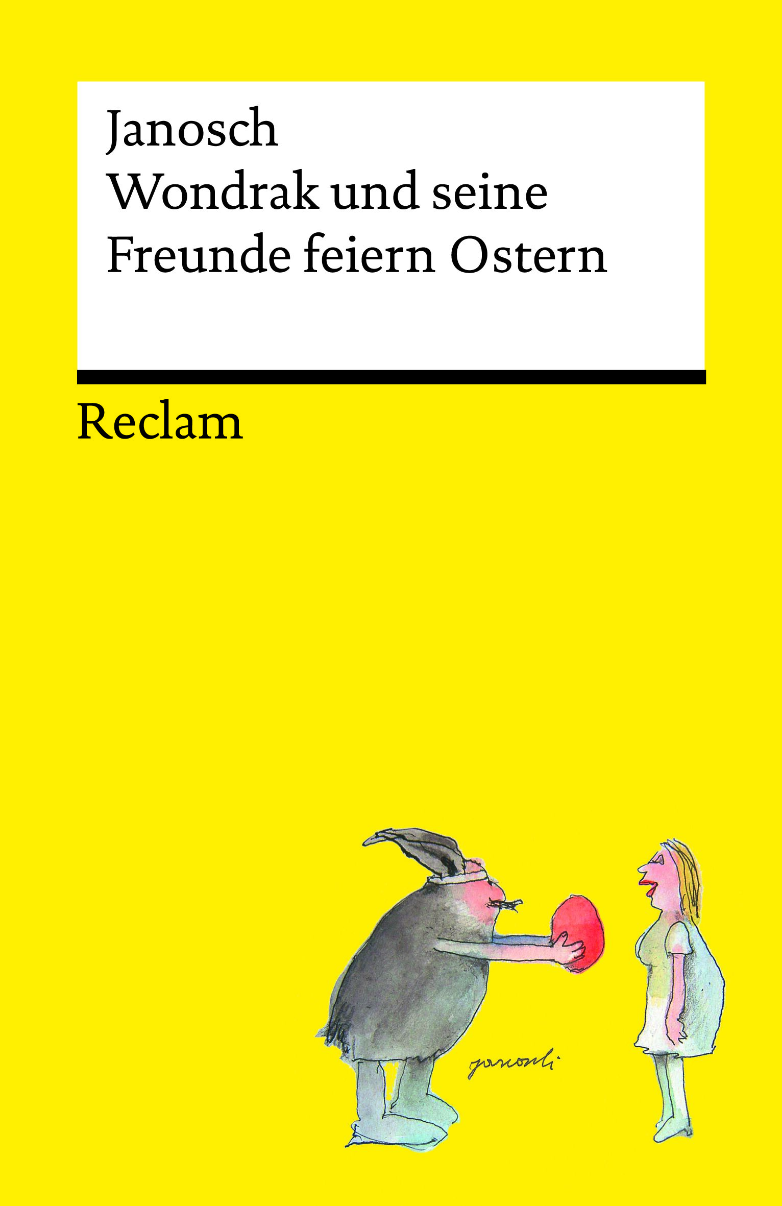 Das Cover des Buches "Wondrak und seine Freunde feiern Ostern" zeigt eine bunte und fröhliche Illustration: Mehrere freundlich gestaltete Tiere und Figuren sitzen und stehen auf einer grünen Wiese, umgeben von bunten Ostereiern, Blumen und Büschen im sanften Frühlingslicht. Am Himmel ist ein leichter Blauton.