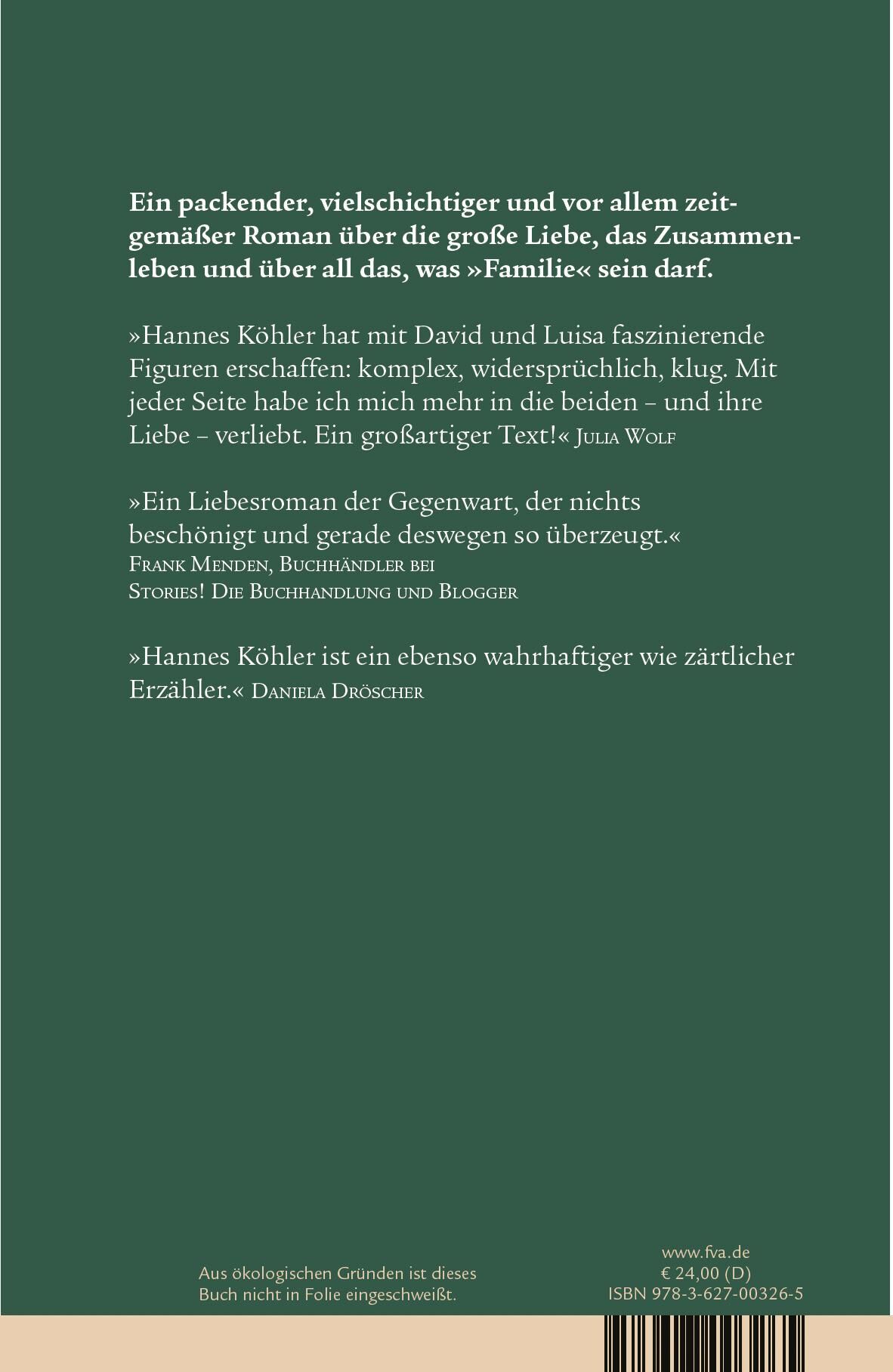 Rückansicht - Köhler, H: Zehn Bilder einer Liebe