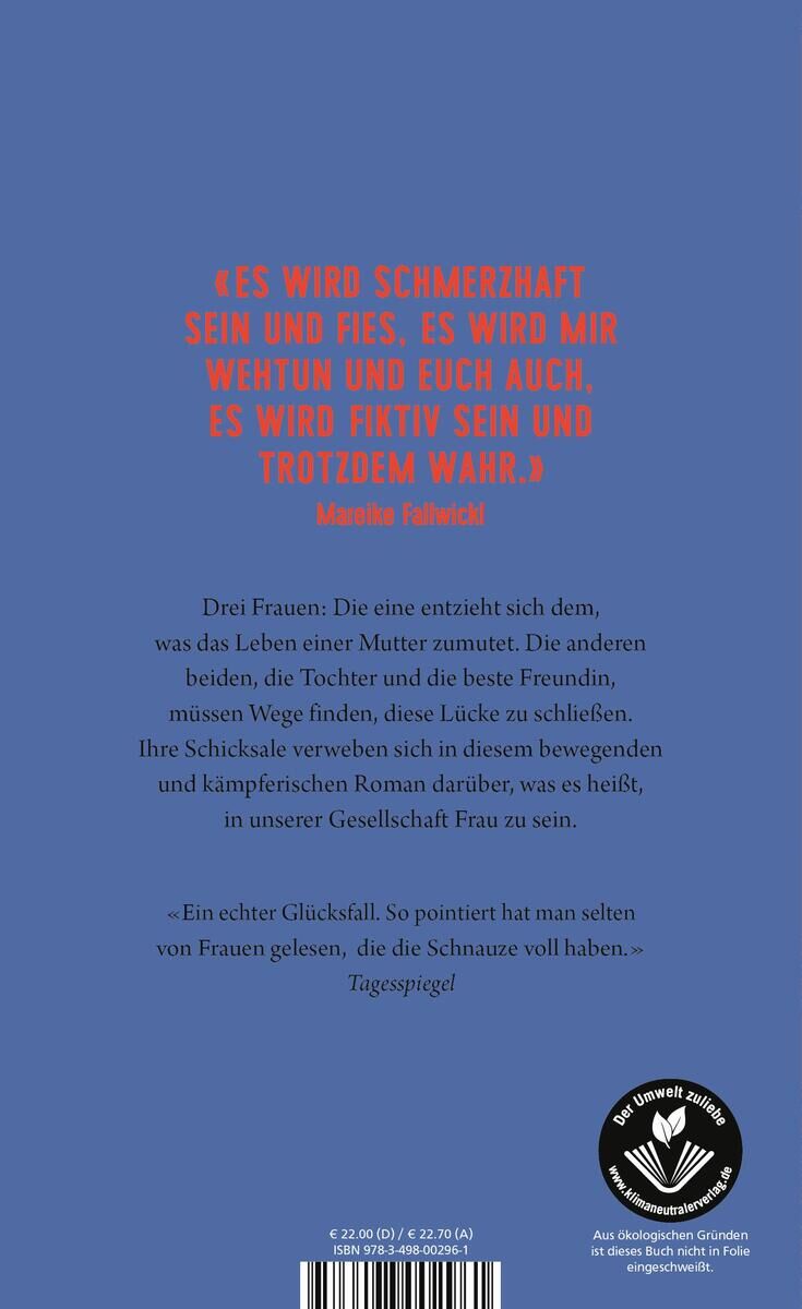 Ein Buchcover mit dem Titel 'Wut, die bleibt'. Das Cover ist blau mit roten und weißen Texten. Es enthält Zitate und eine kurze Beschreibung der Buchinhalte.