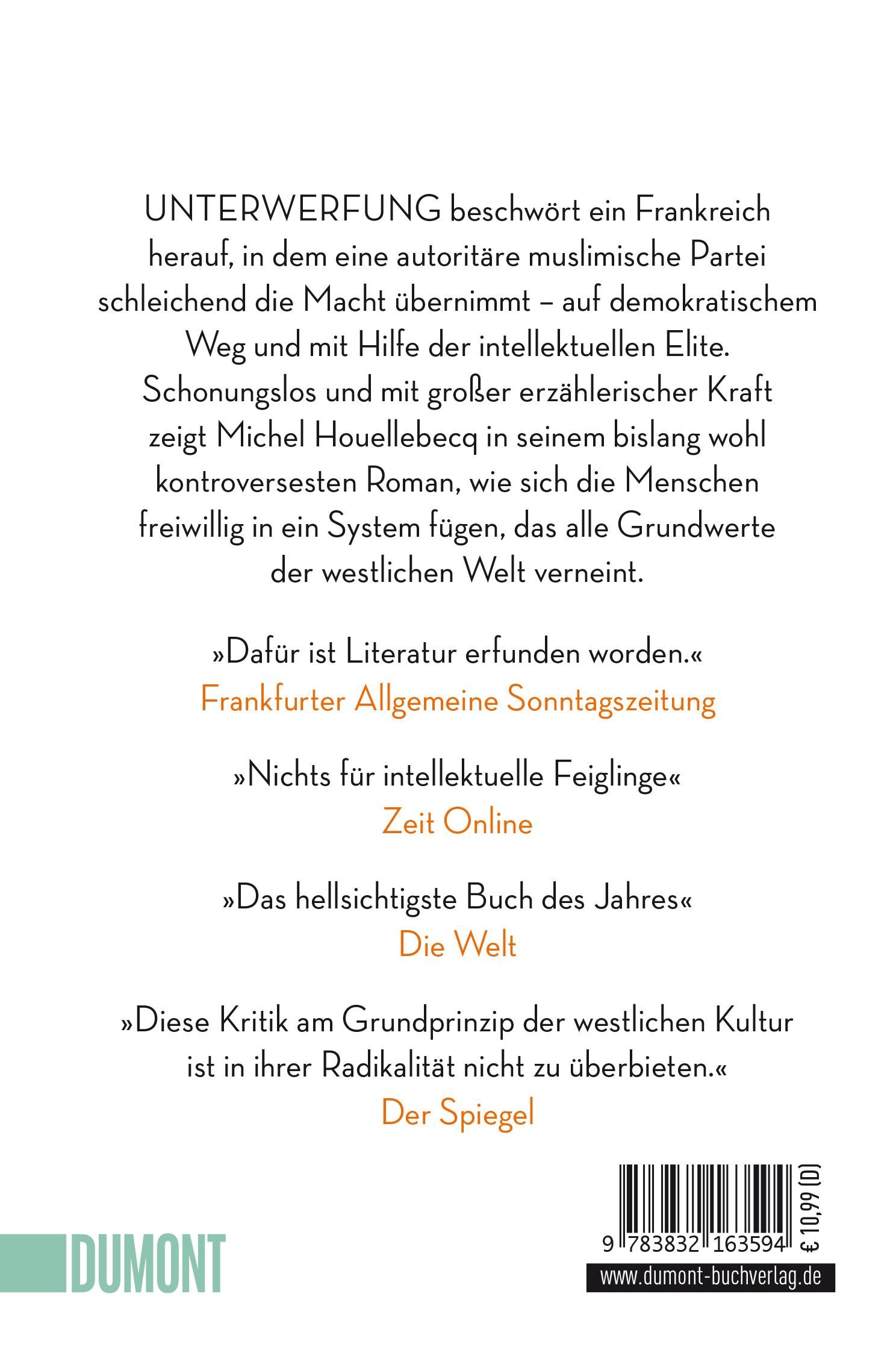 Rückansicht - Houellebecq, M: Unterwerfung
