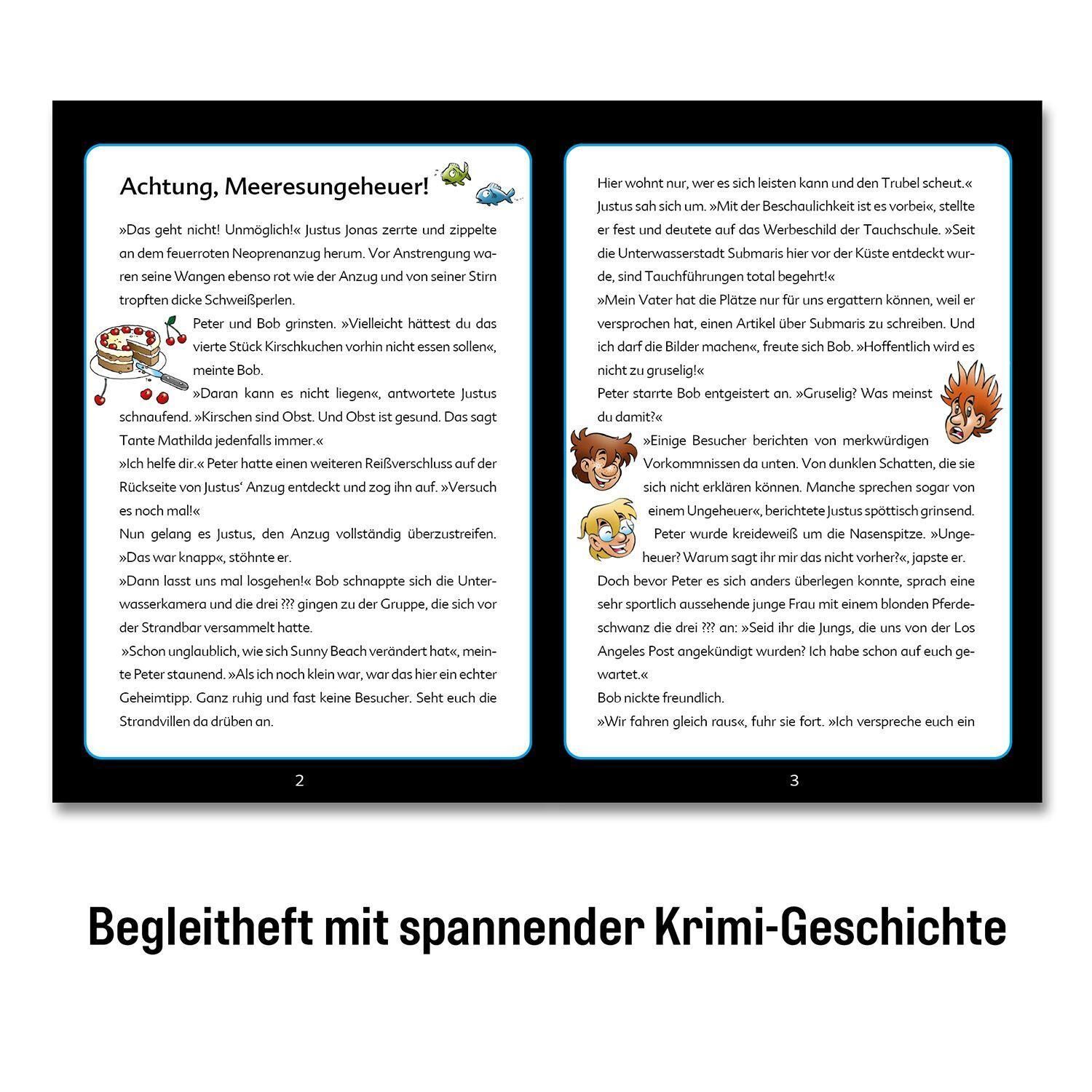 Innenansicht zu Krimi-Puzzle: Die drei ??? Kids 150 Teile - Achtung, Meeresungeheuer!