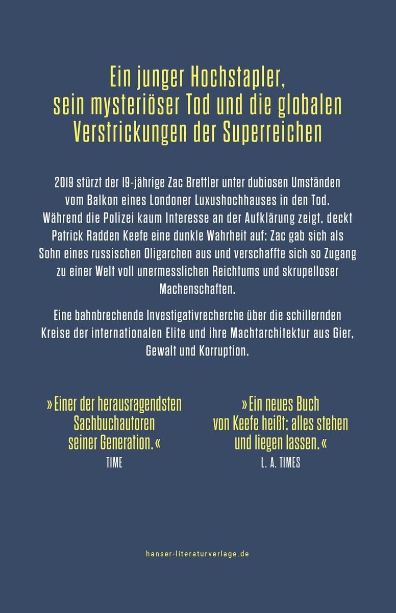 Innenansicht zu Keefe, P: Sohn des Oligarchen