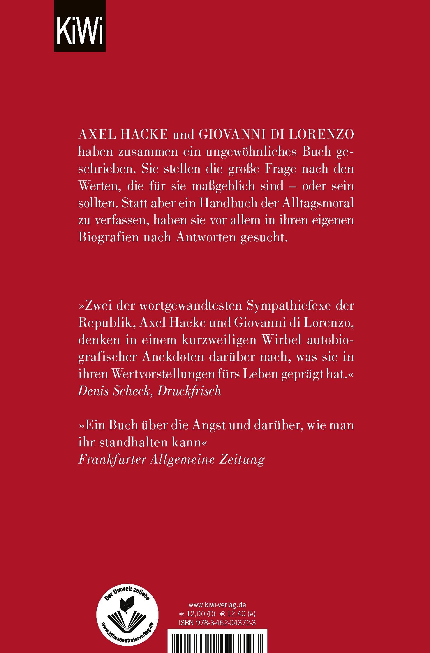 Rückansicht - Hacke, A: Wofür stehst du?