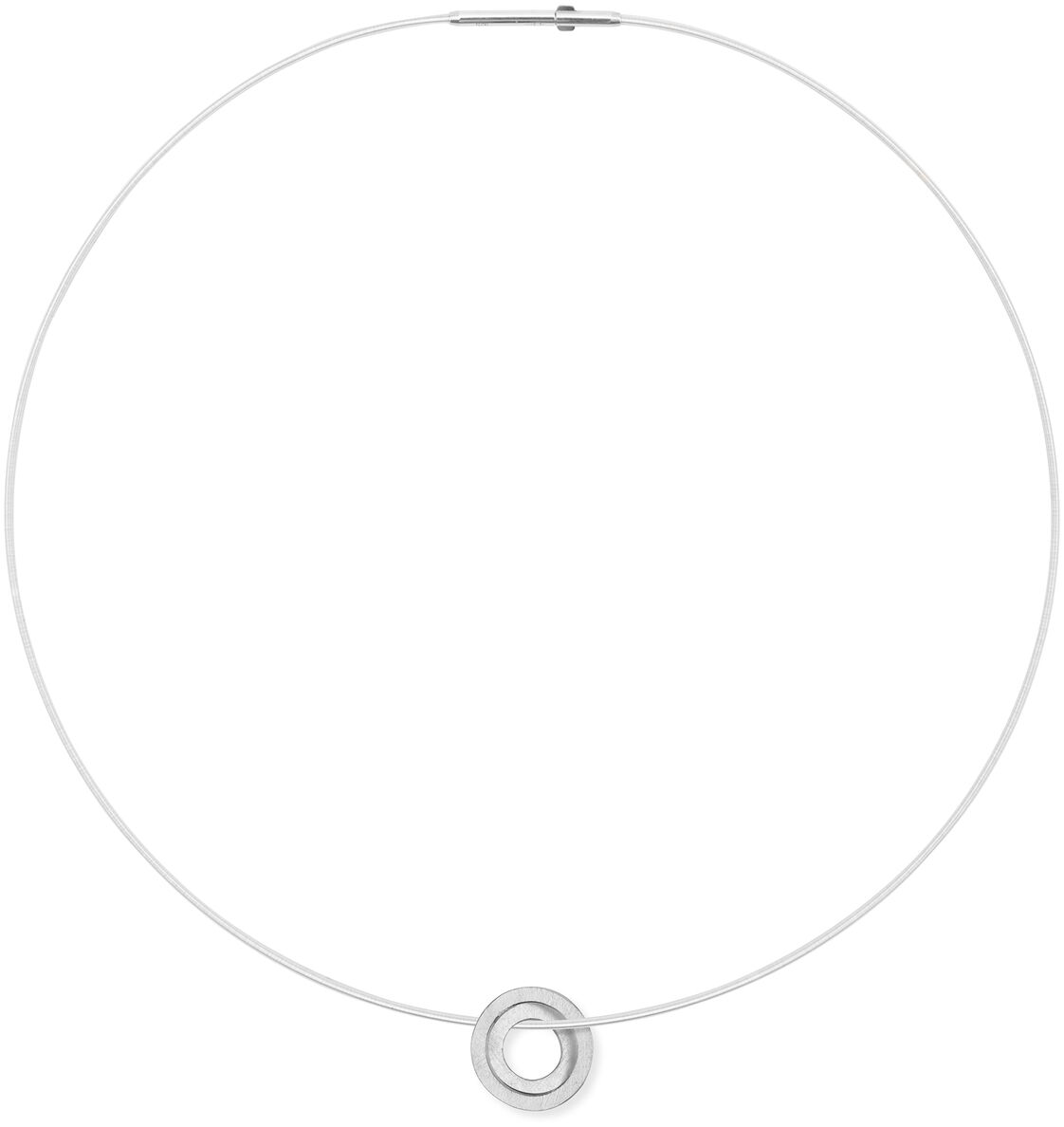 Ein elegantes Collier mit einem Silberanhänger in minimalistischer Gestaltung. Perfekt als Geschenk oder für besondere Anlässe.