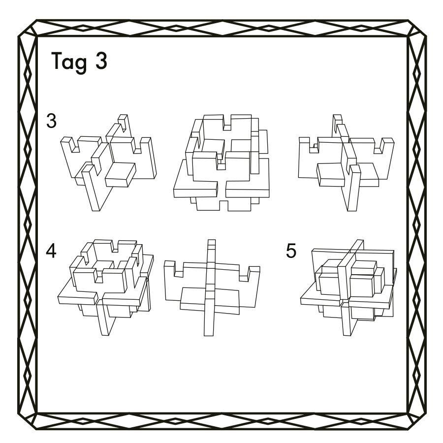 Innenansicht zu Knobelspiel-Adventskalender - Neue IQ-Puzzles und Geduldsspiele für 24 Tage