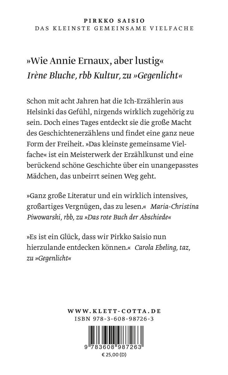 Rückansicht - Saisio, P: Das kleinste gemeinsame Vielfache