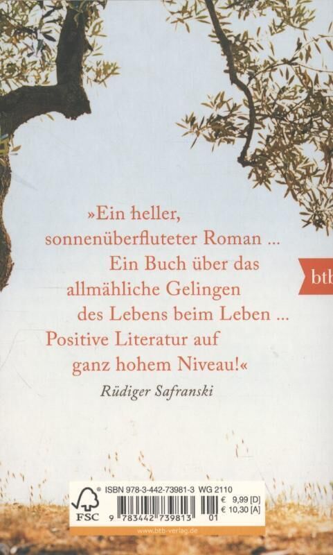 Rückseite des Buches 'Ortheil, H: Kind, das nicht fragte' von H. Ortheil mit einem Zitat von Rüdiger Safranski über das Buch. Das Zitat beschreibt das Buch als 'heller, sonnenüberfluteter Roman' und 'Positive Literatur auf ganz hohem Niveau!'. Die vorgestellten Farben sind Beige, Schwarz, Rot und Braun.