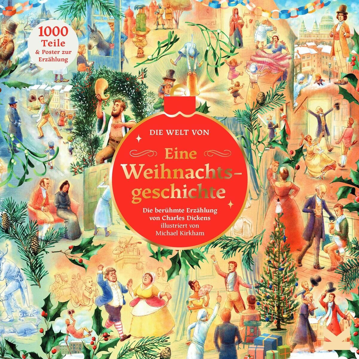 Cover Die Welt von "Eine Weihnachtsgeschichte" - 1000 Teile Puzzle + Poster