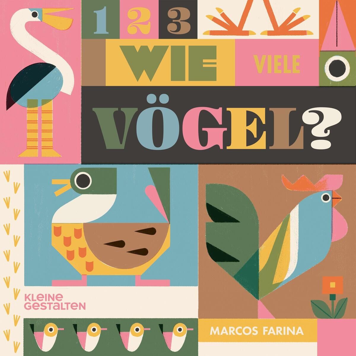 Cover Farina, M: 1 2 3 Wie viele Vögel?