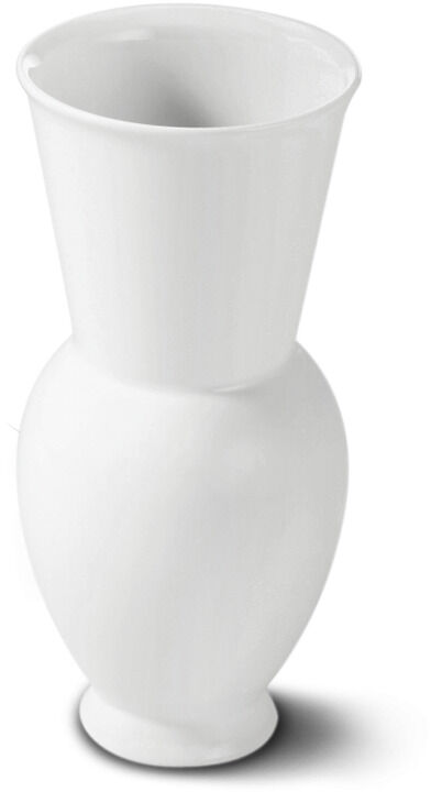 Eine minimalistische, elegante weiße Vase von KPM, perfekt als Dekoration und für Blumenarrangements.