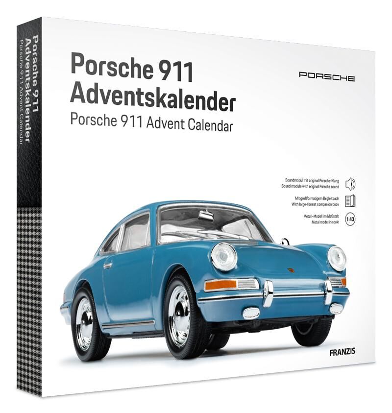 Cover FRANZIS 67664 - Porsche 911 Emaileblau Adventskalender