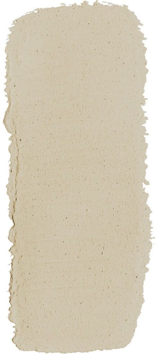 Ein Farbfächer mit einer Auswahl an Lehmfarben. Die natürliche Farbgebung zeigt einen Beige- und Cremeton, die ideal für ökologische und nachhaltige Heimdekoration geeignet sind.