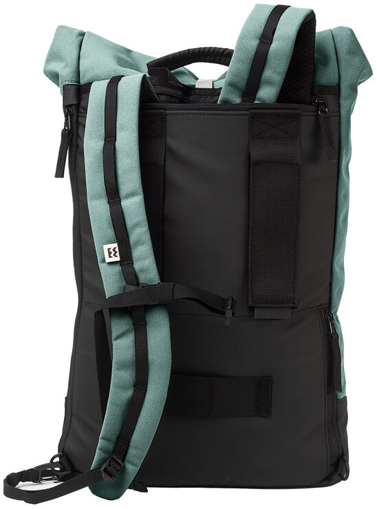 Fahrradtasche »Annecy« in Schwarz und Grün, multifunktional als Rucksack und Tasche nutzbar, mit robustem und stilvollem Design. Ideal für Outdoor-Aktivitäten und tägliches Pendeln.