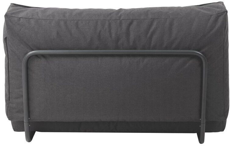 Ein Outdoor-Bett »STAY«, 80 x 190 cm, in Anthrazit, mit einem robusten Metallrahmen und einem gepolsterten Bezug, sorgt für Komfort im Freien. Ideal für Terrassen, Gärten und Camping.