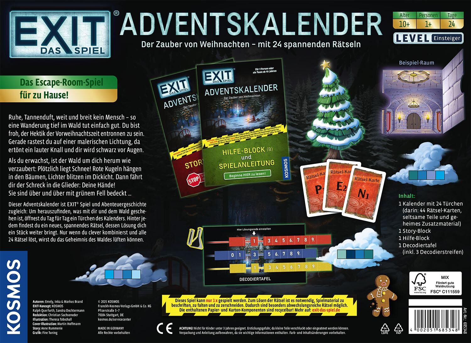 Innenansicht zu EXIT® - Das Spiel - Adventskalender: Der Zauber von Weihnachten