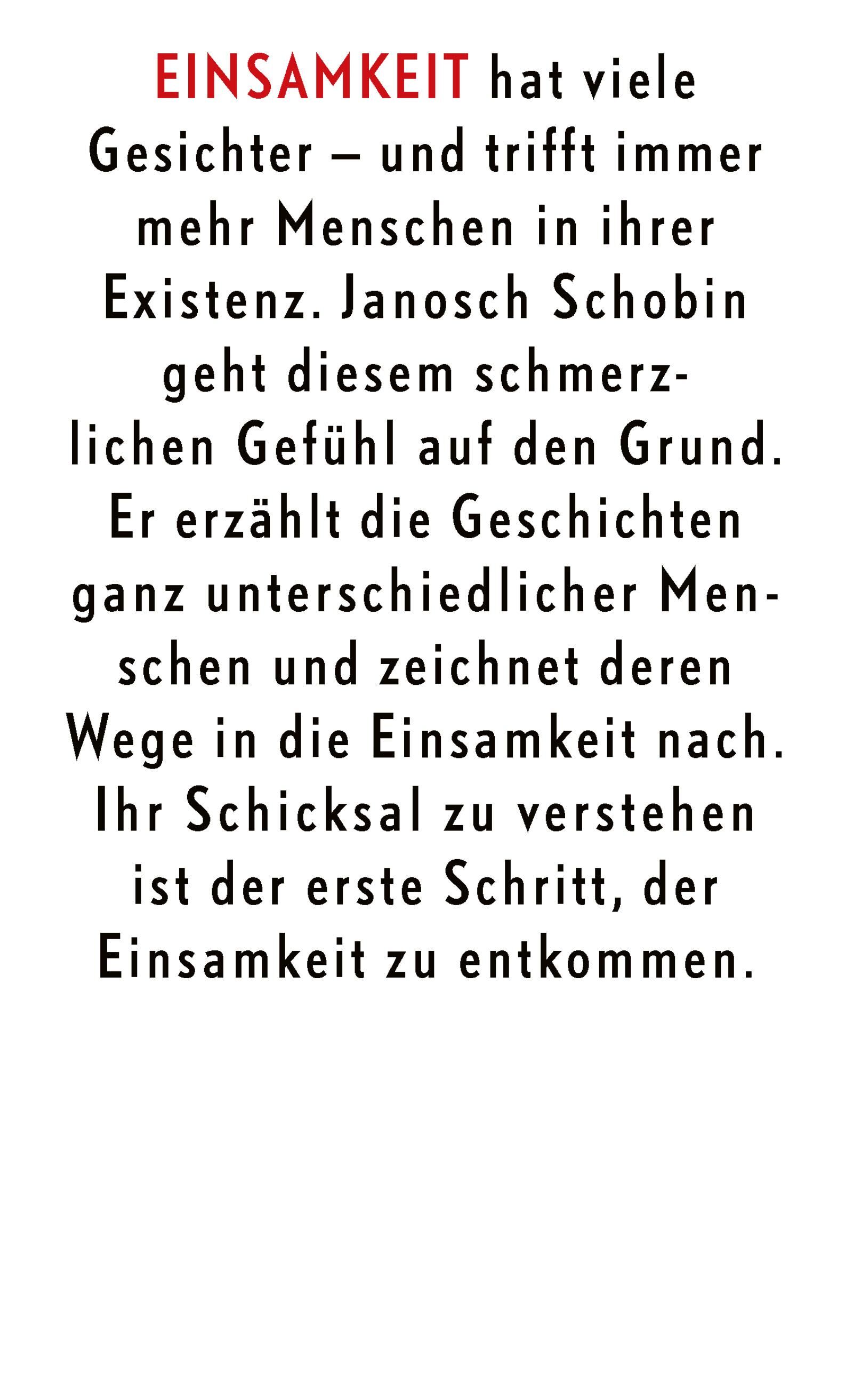 Innenansicht zu Schobin, J: Zeiten der Einsamkeit