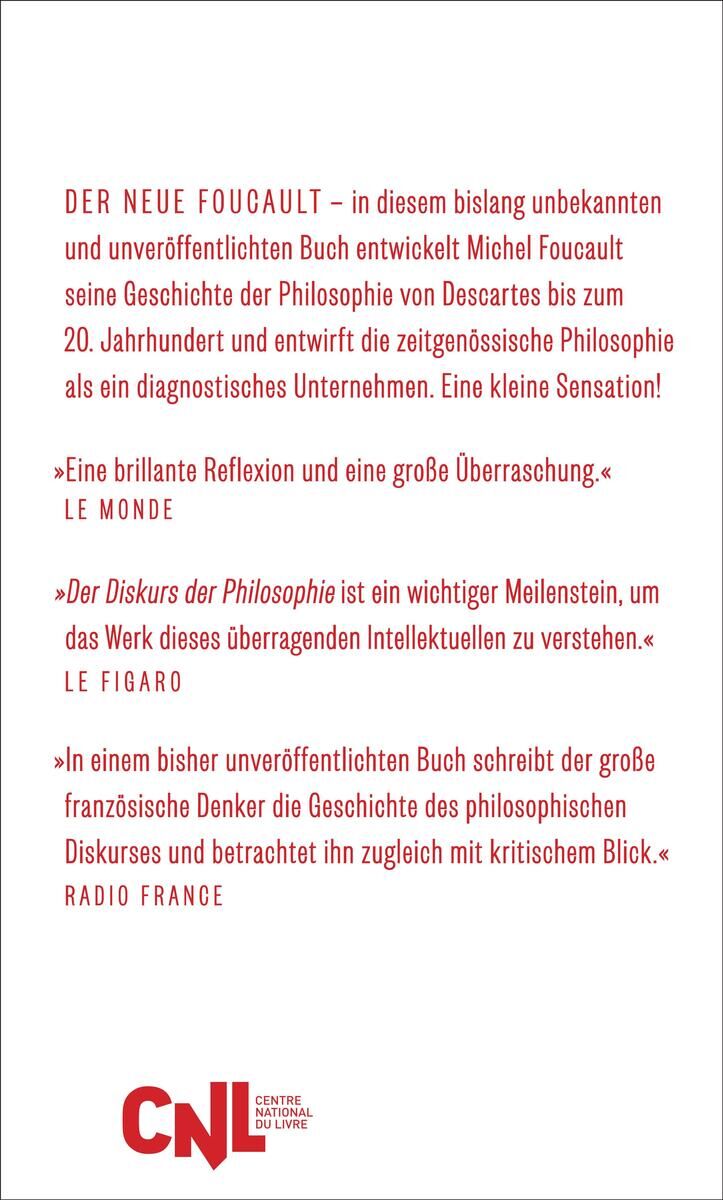 Rückansicht - Foucault, M: Diskurs der Philosophie