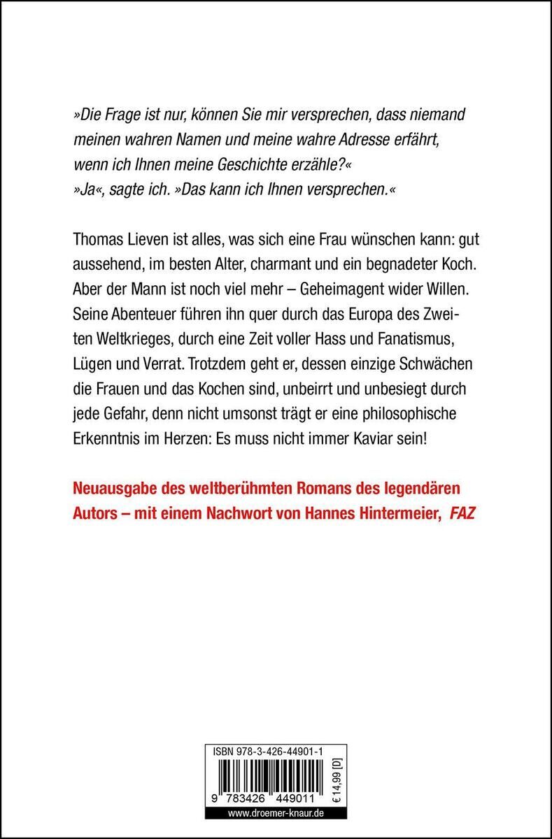 Rückansicht - Simmel, J: Es muß nicht immer Kaviar sein