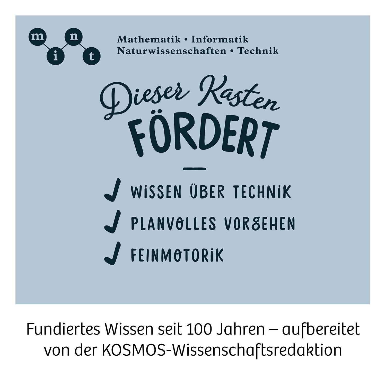 Flybots-Produktbild zeigt ein STEM-basiertes Lernset, das Wissen in Mathematik, Informatik, Naturwissenschaften und Technik fördert. Enthält Hinweise auf die Verbesserung von Technikverständnis, planvolles Vorgehen und Feinmotorik. Geeignet für Kinder und Bildungseinrichtungen.