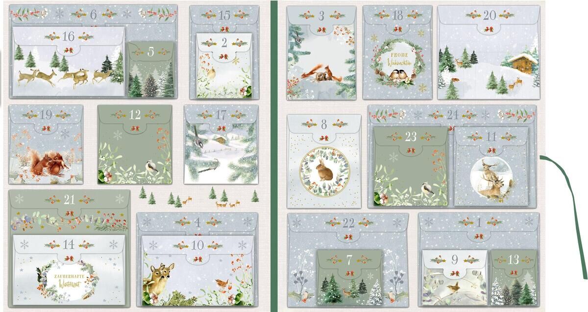 Innenansicht zu Coffee-Table-Adventskalender - Zauberhafte Weihnachtszeit