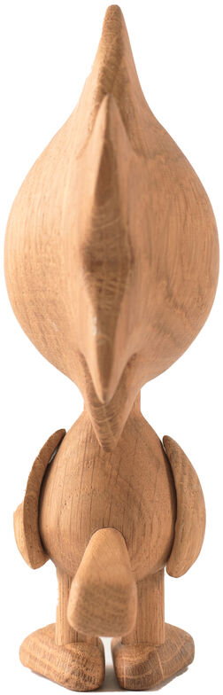 Die Abbildung zeigt die Boyhood Holzfigur »Woodstock« aus FSC-zertifizierter weißer Eiche. Die Figur steht aufrecht in Rückansicht und besticht durch ihre weichen, organischen Holzformen. Der natürliche Holzton erzeugt einen warmen, minimalistisch wirkenden Gesamteindruck.