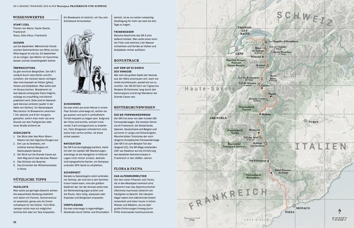 Innenansicht zu Wanderlust Alpen