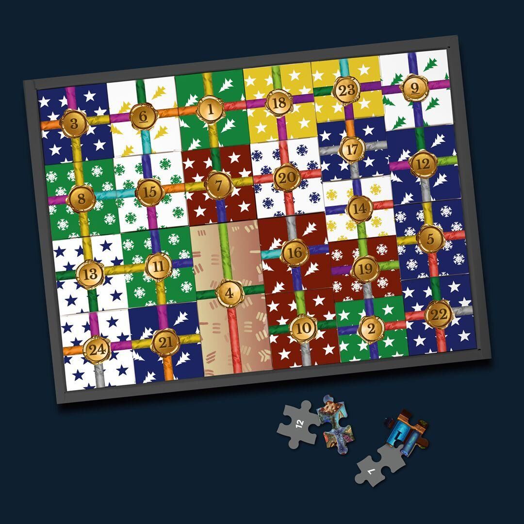 Innenansicht zu Puzzle-Rätsel-Adventskalender: Im Labor der Winterhexe - 24 Puzzles mit insgesamt 960 Teilen