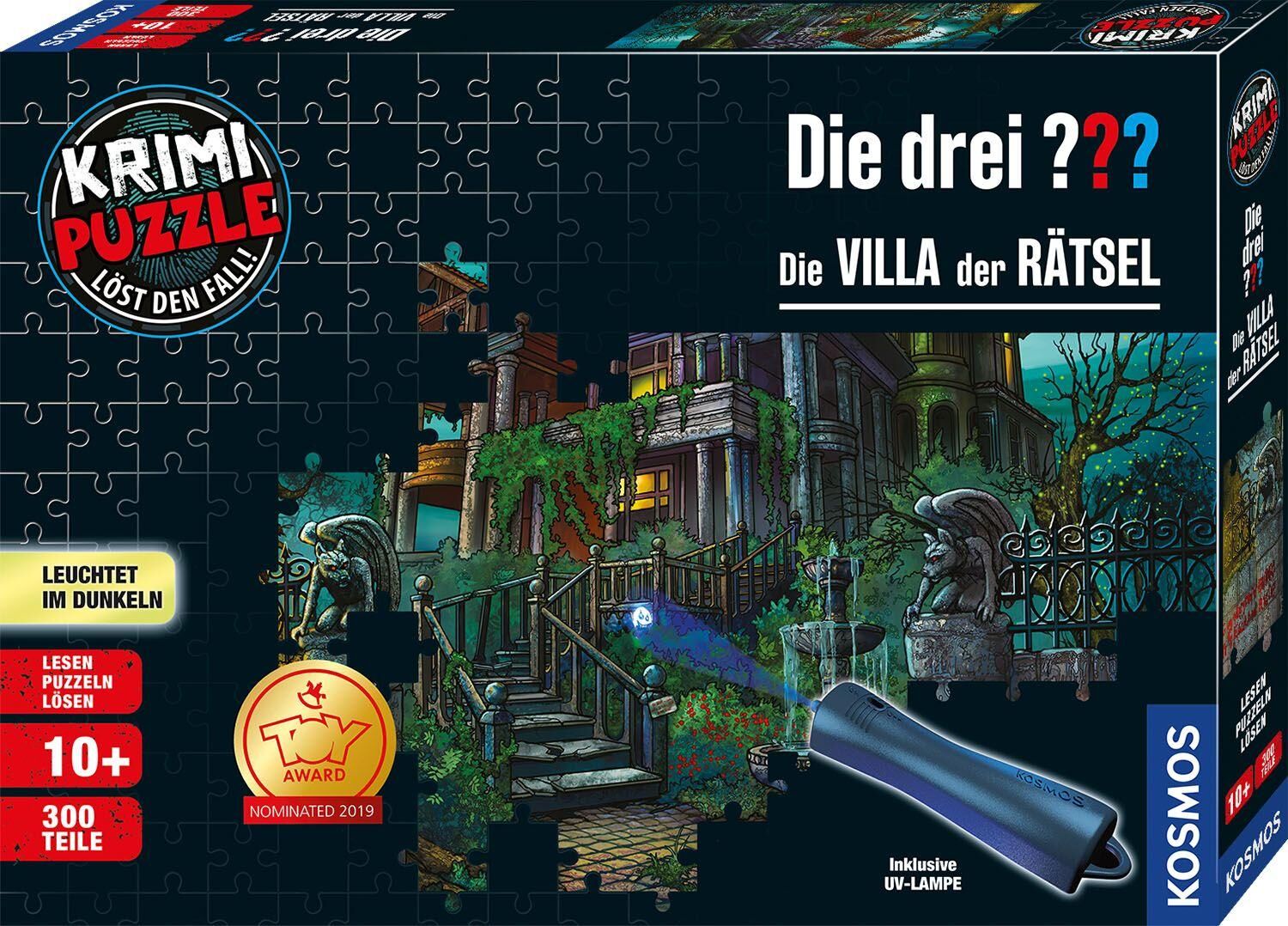 Cover Krimipuzzle ??? 300 Teile / Die Villa der Rätsel