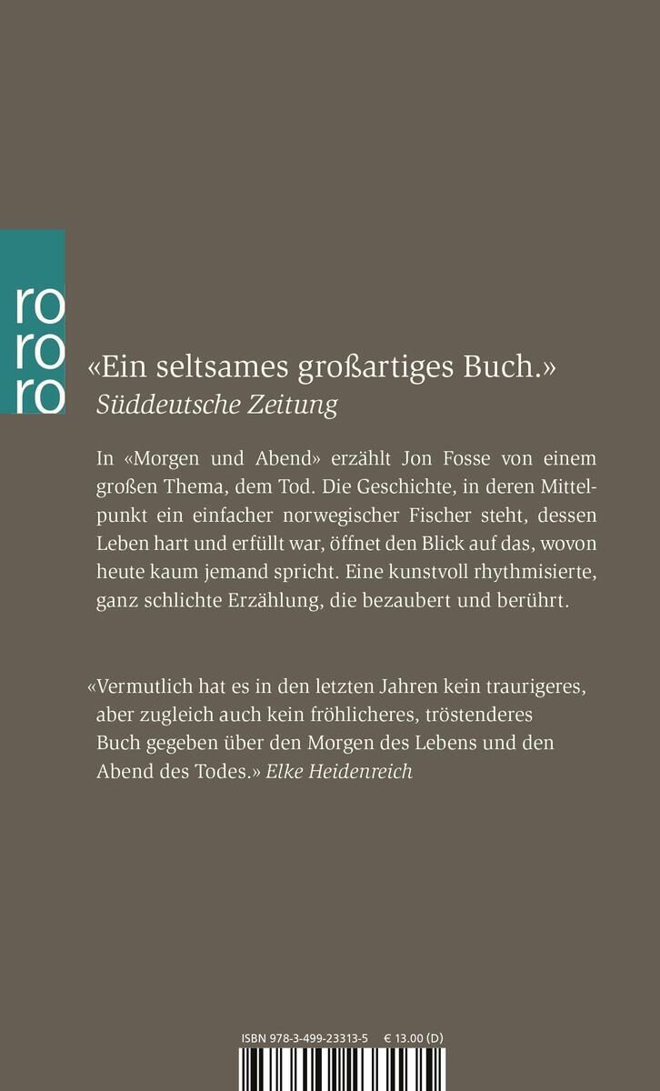 Rückansicht - Fosse, J: Morgen u. Abend