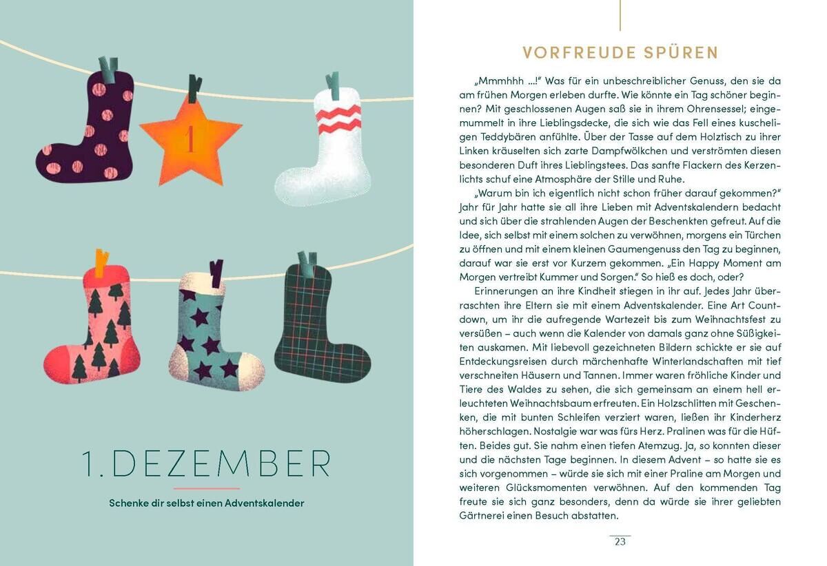 Innenansicht zu Köhler, T: Dein Advent - 24 Glücksmomente nur für dich