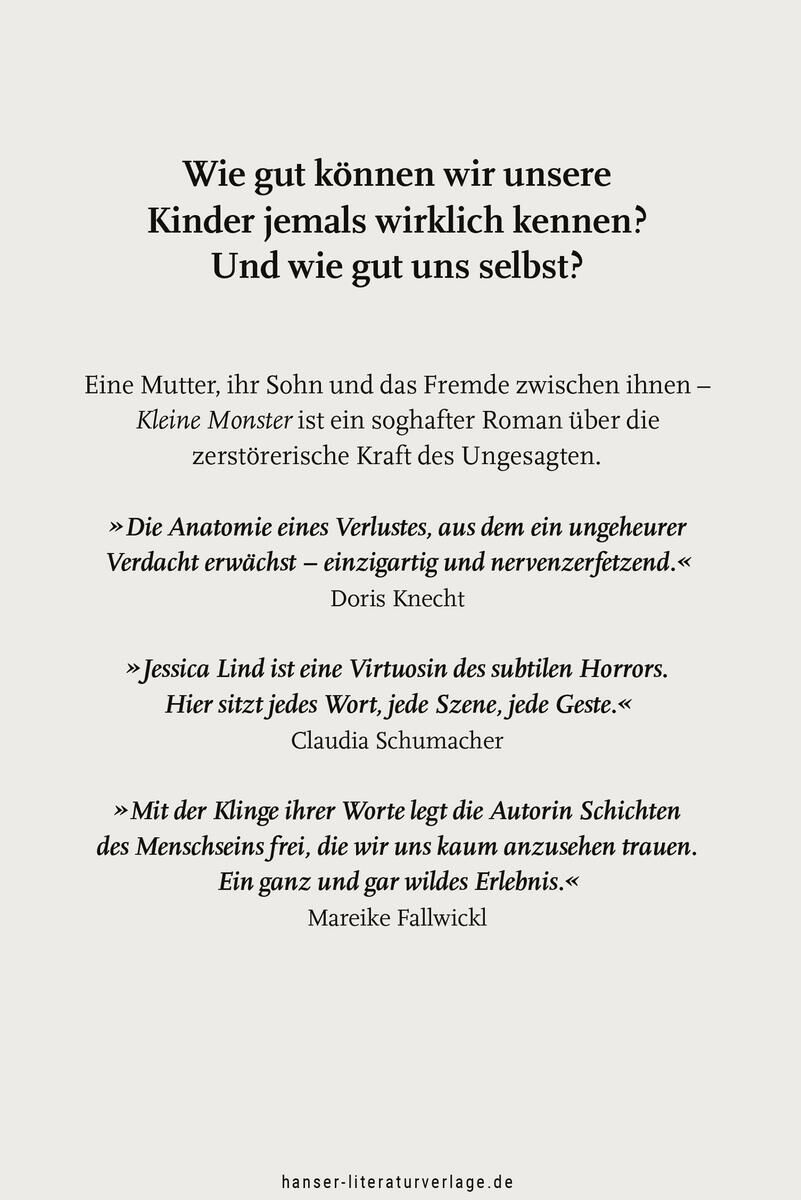 Innenansicht zu Lind, J: Kleine Monster