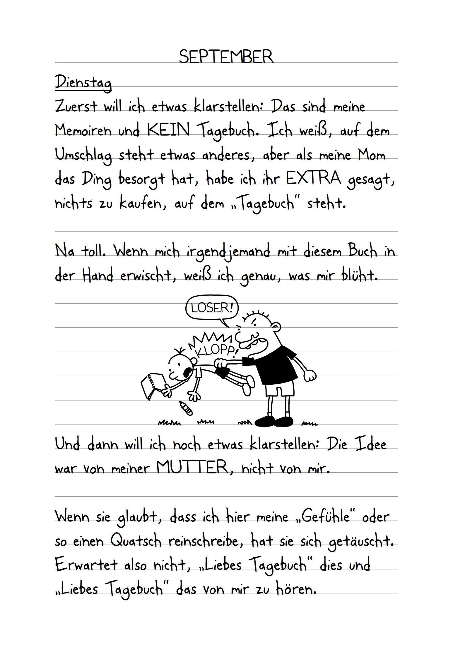 Innenansicht zu Kinney, J: Gregs Tagebuch 1