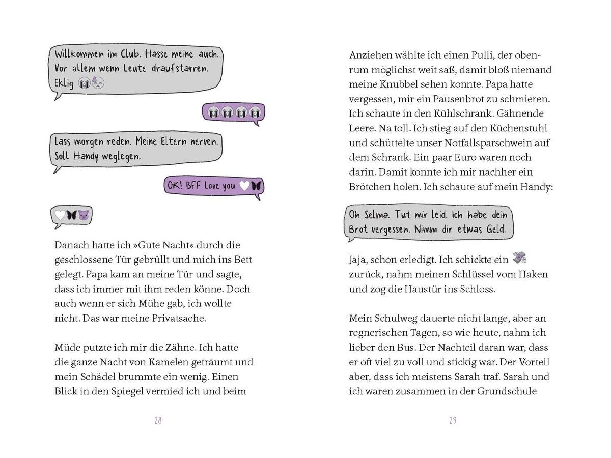 Innenansicht zu Berling, L: Selma, Küsse, Kuddelmuddel