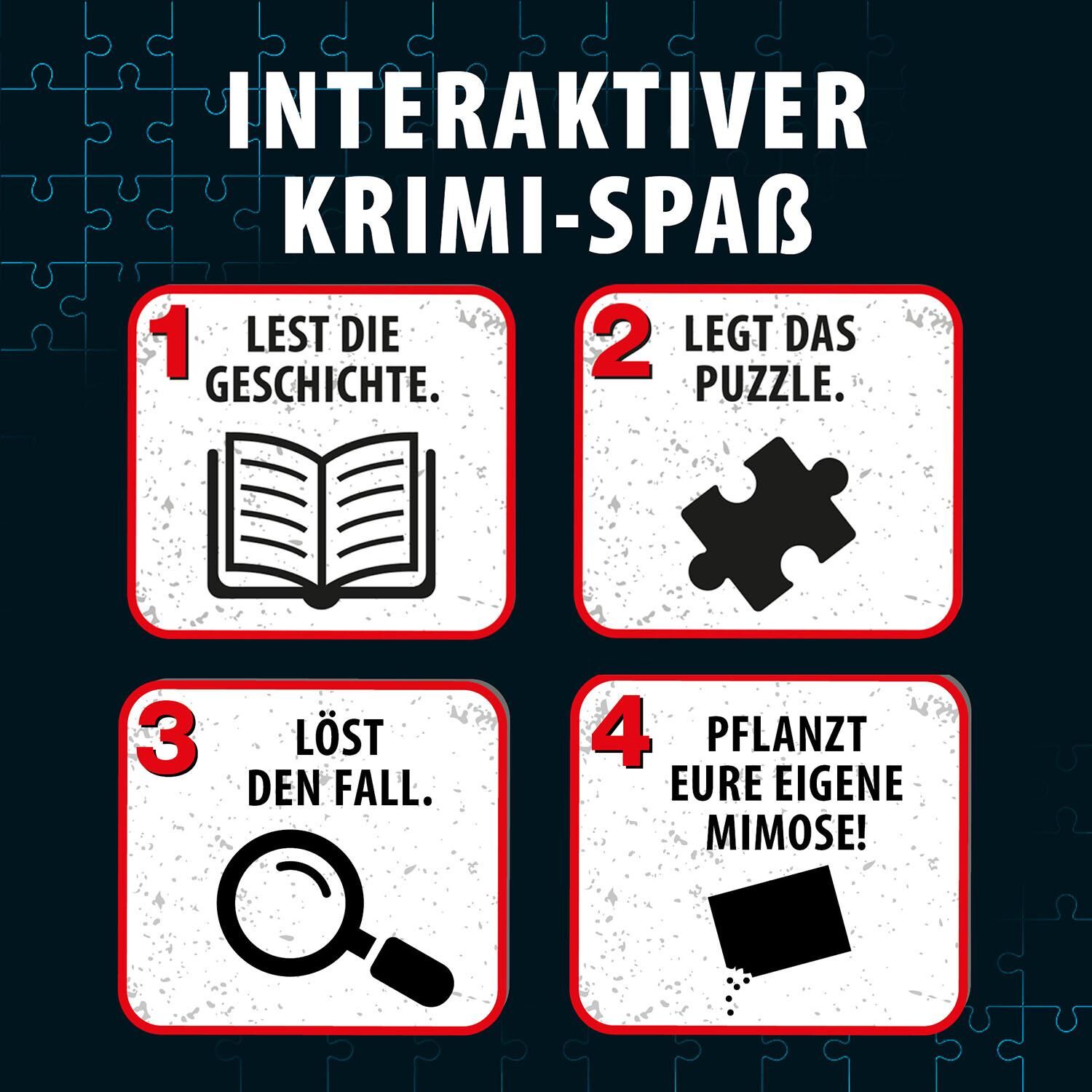 Innenansicht zu Krimi-Puzzle: Die drei ??? - Die Blüte des Verderbens