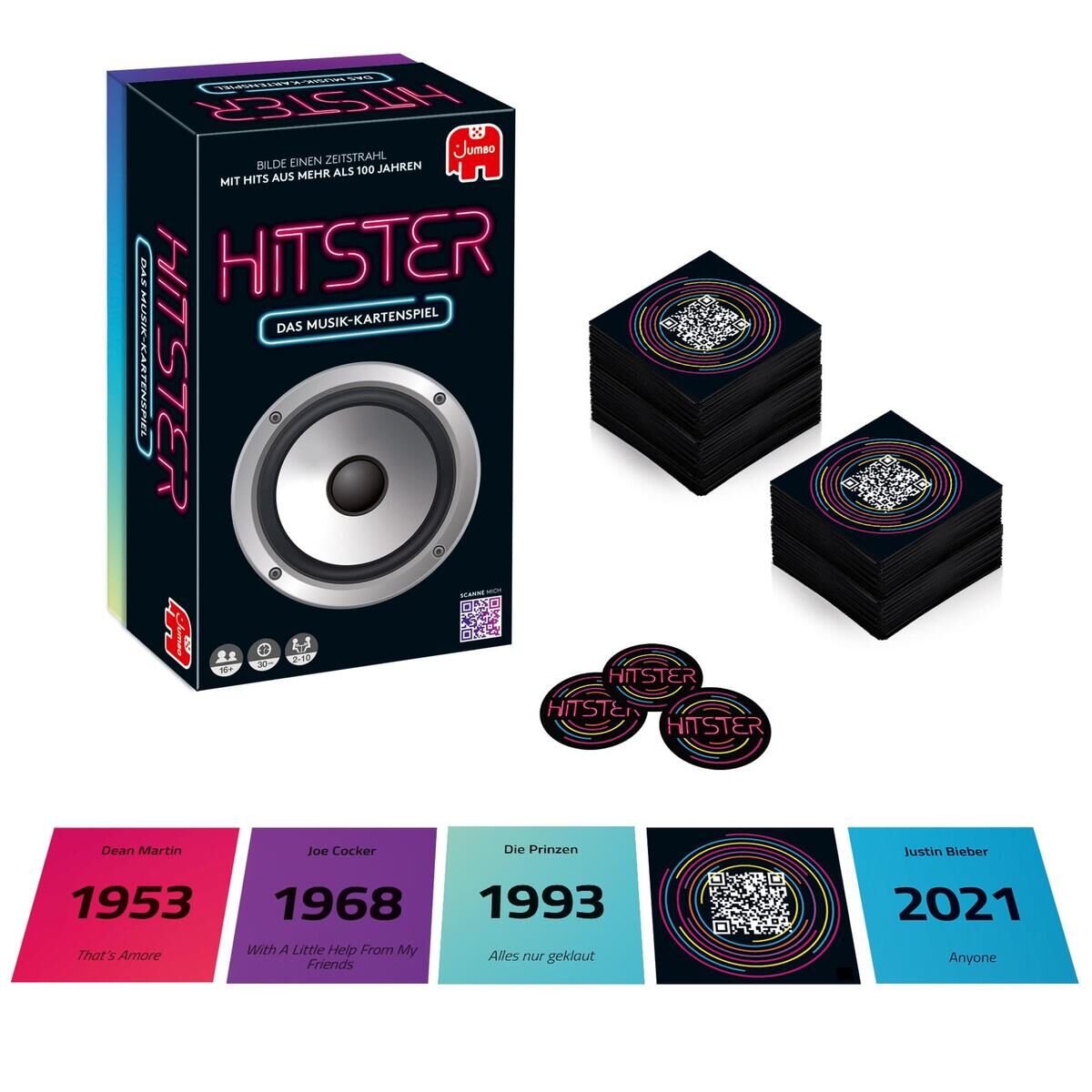 Innenansicht zu Musik-Kartenspiel »Hitster«
