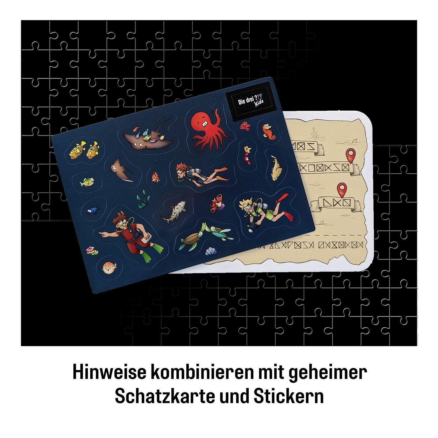 Innenansicht zu Krimi-Puzzle: Die drei ??? Kids 150 Teile - Achtung, Meeresungeheuer!